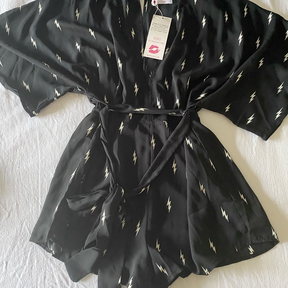 Buddylove lighting bolt romper. Size xs.